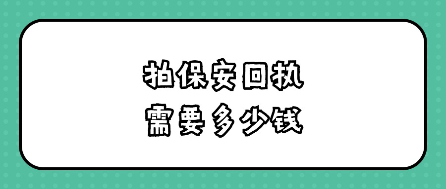 拍保安回执需要多少钱？