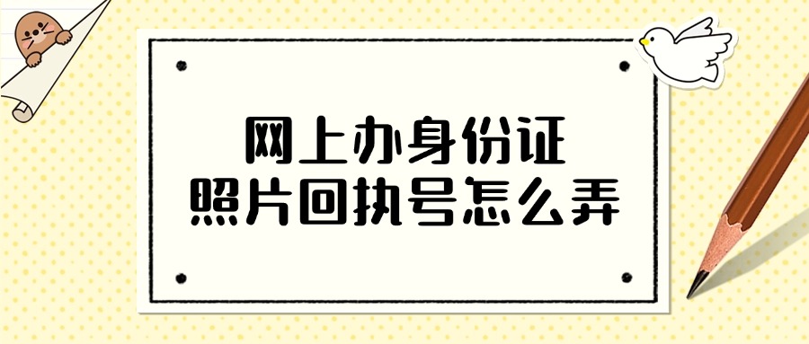 网上办身份证，照片回执号怎么弄？