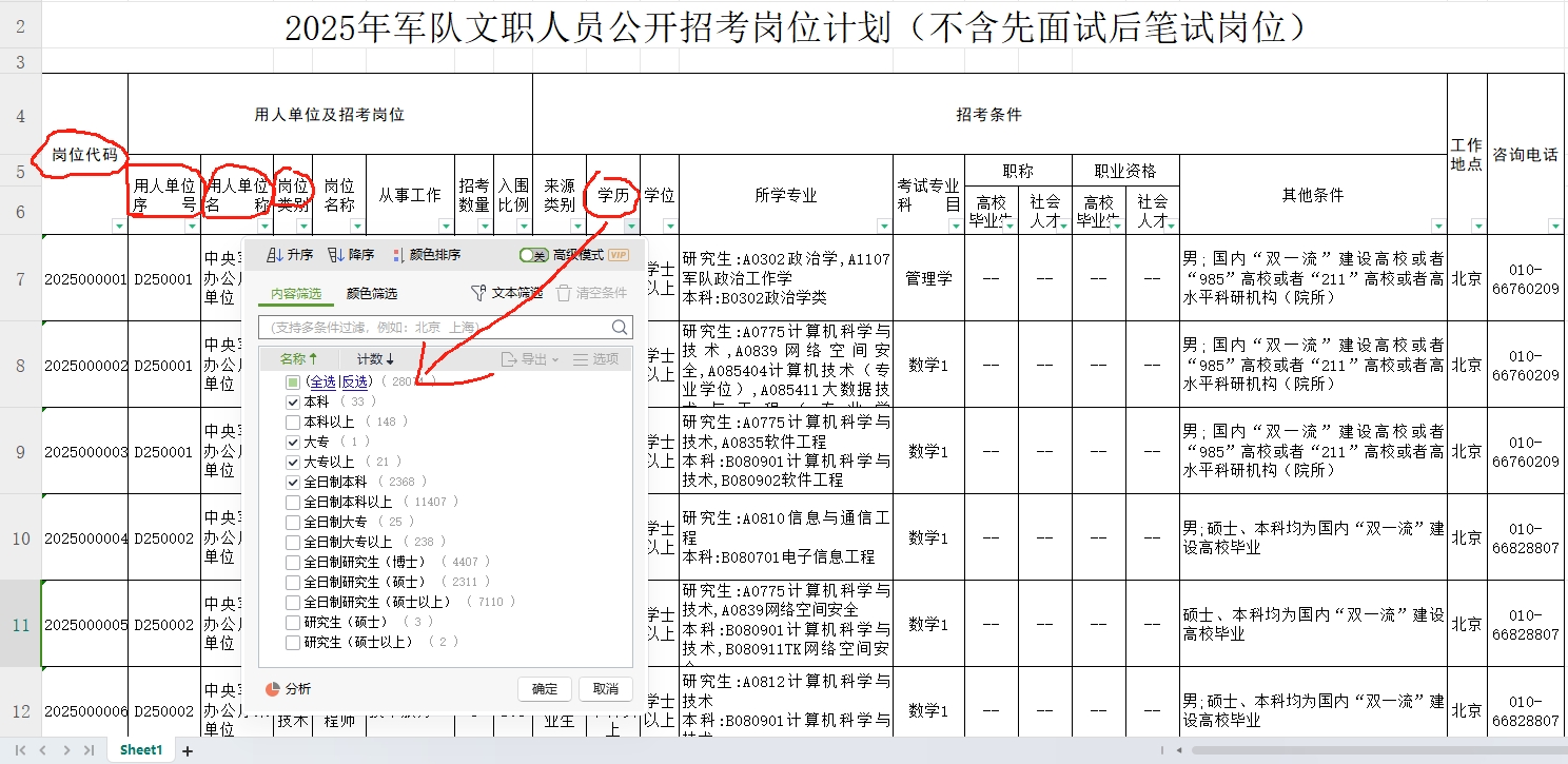 2025军队文职详细报名指南！含报名照片制作、审核、上传，选岗说明（点此查看）